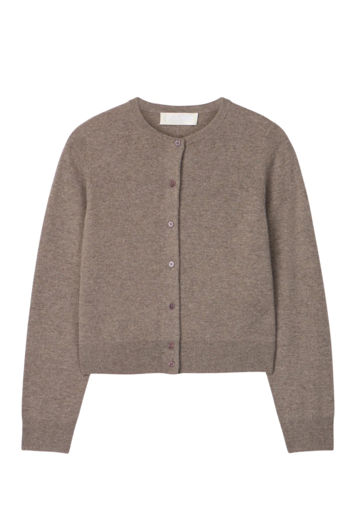 Classic Wool Cardigan - Stone