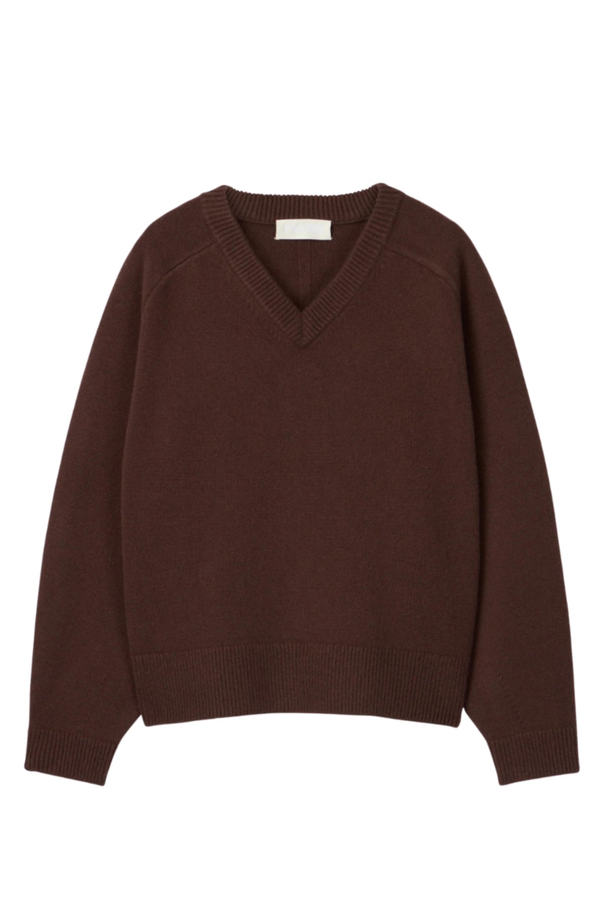 Harbour V-Neck Sweater - Chocolate Brown