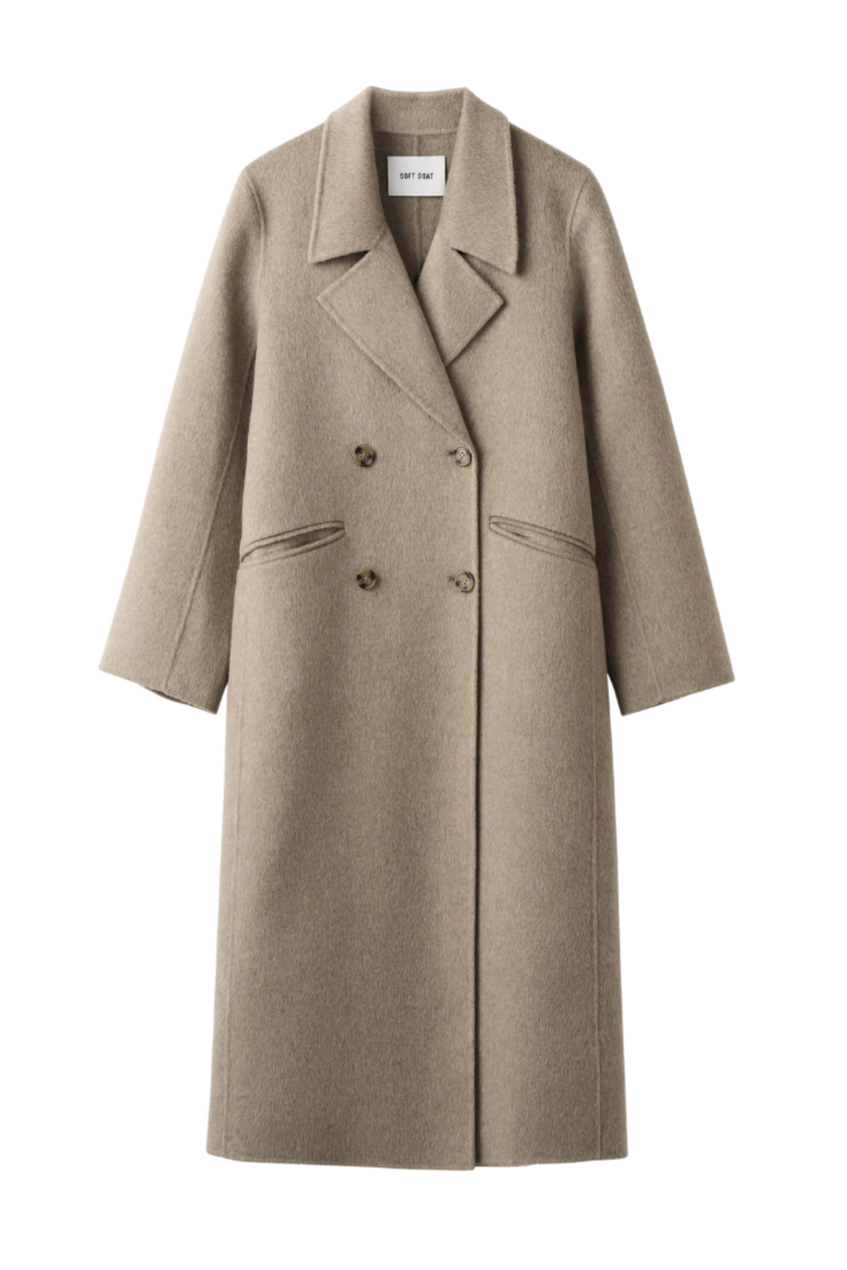 Double Breasted Coat - Greige