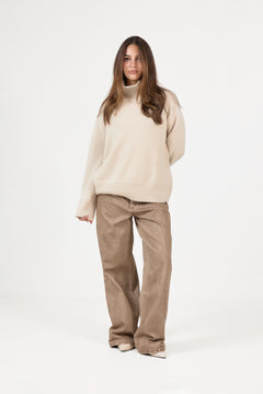 Boyfriend Turtleneck - Chalk