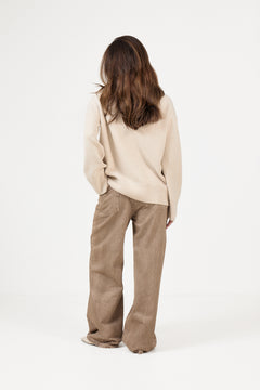 Boyfriend Turtleneck - Chalk