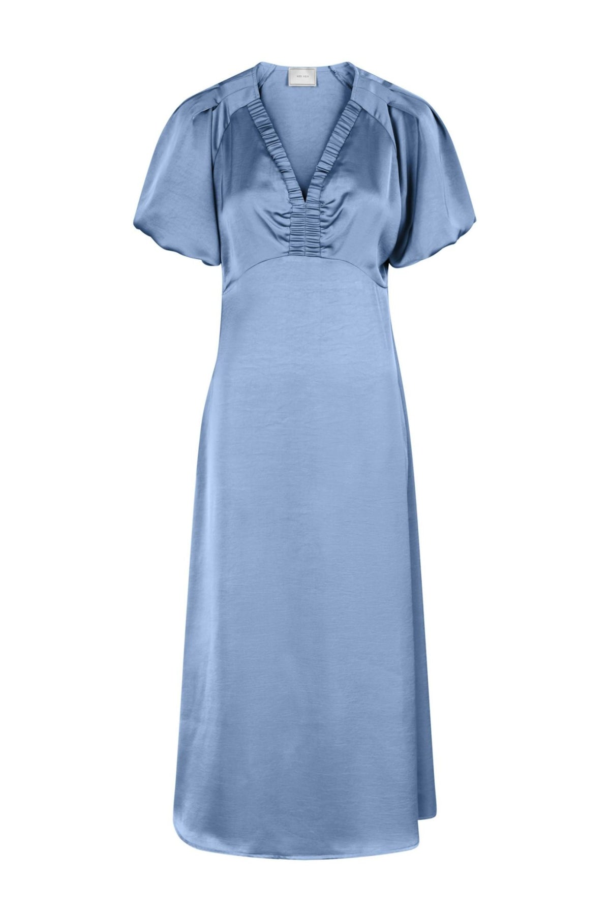 Illana Heavy Sateen Dress - Light Blue