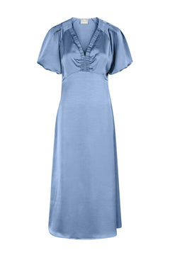 Illana Heavy Sateen Dress - Light Blue