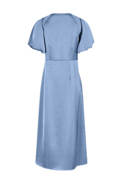 Illana Heavy Sateen Dress - Light Blue