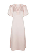 Illana Heavy Sateen Dress - Light Pink