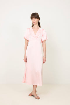 Illana Heavy Sateen Dress - Light Pink