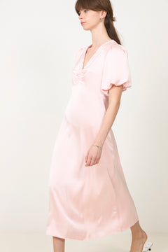 Illana Heavy Sateen Dress - Light Pink