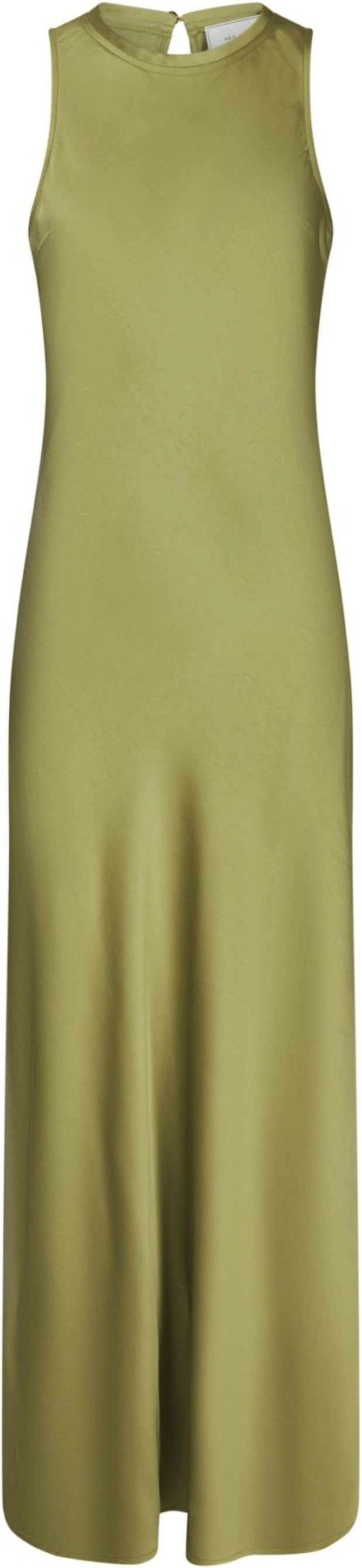 Celinie Heavy Sateen Dress - Sage Green