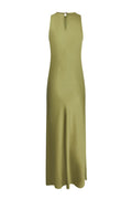 Celinie Heavy Sateen Dress - Sage Green