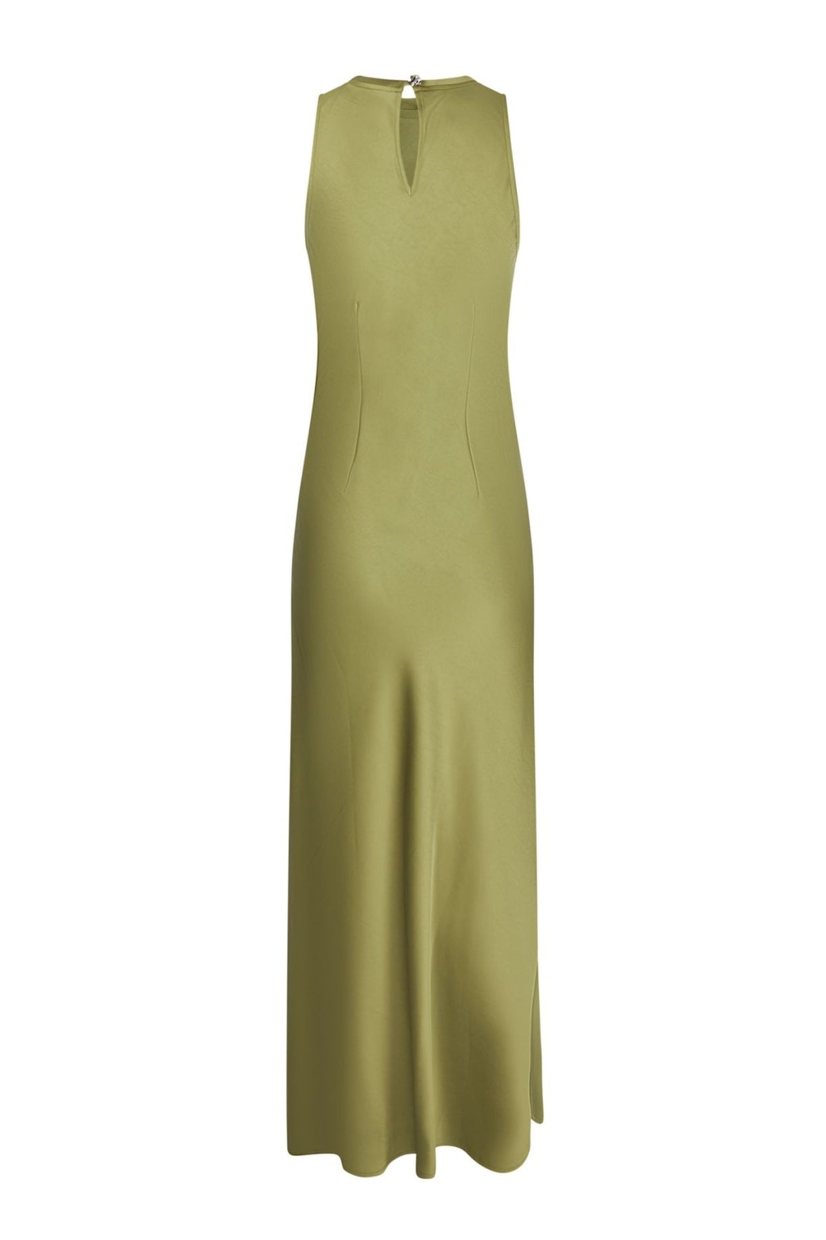 Celinie Heavy Sateen Dress - Sage Green