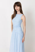 Cludine Mesh Dress - Light Blue