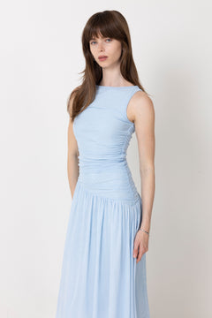 Cludine Mesh Dress - Light Blue