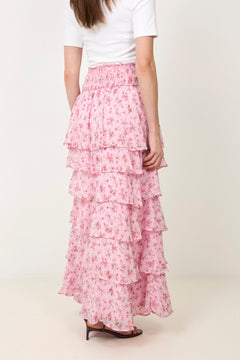 Morris Meadow Printed Skirt - Light Pink