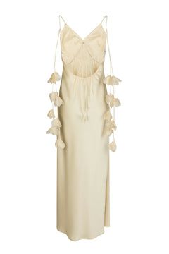 Colly Heavy Sateen Dress - Light Yellow