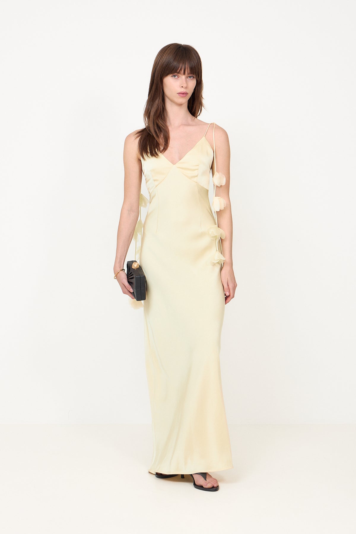 Colly Heavy Sateen Dress - Light Yellow