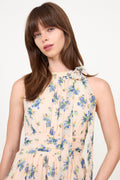 Marli Amazing Chiffon Rose Dress - Light Blue