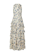 Marli Amazing Chiffon Rose Dress - Light Blue