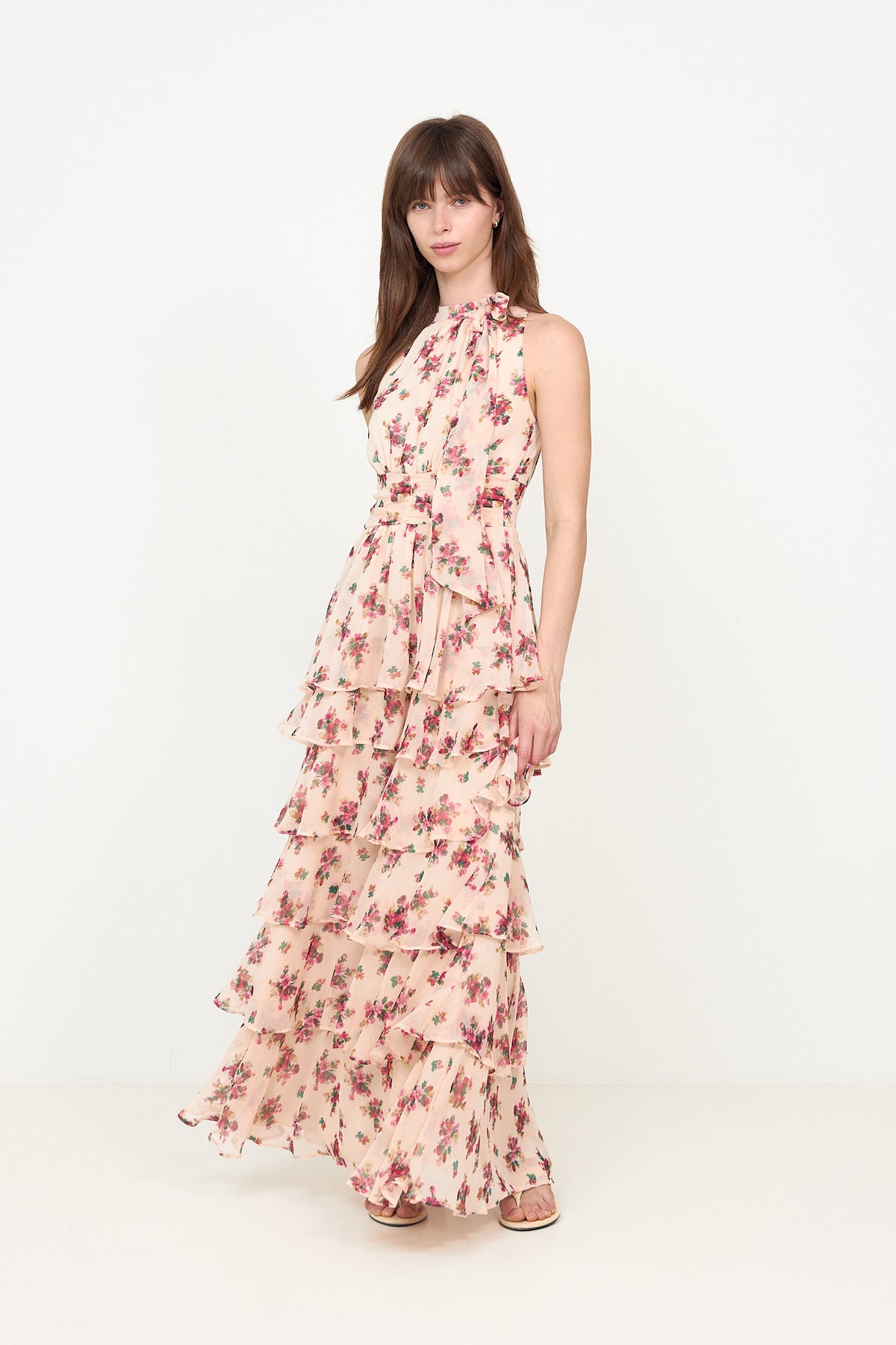 Marli Amazing Chiffon Rose Dress - Rose