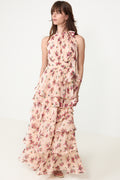 Marli Amazing Chiffon Rose Dress - Rose