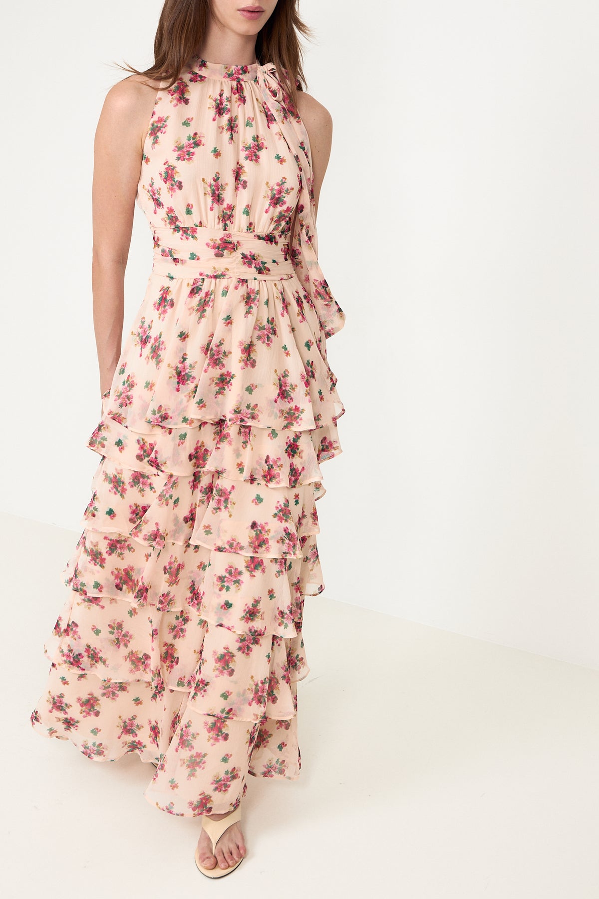 Marli Amazing Chiffon Rose Dress - Rose