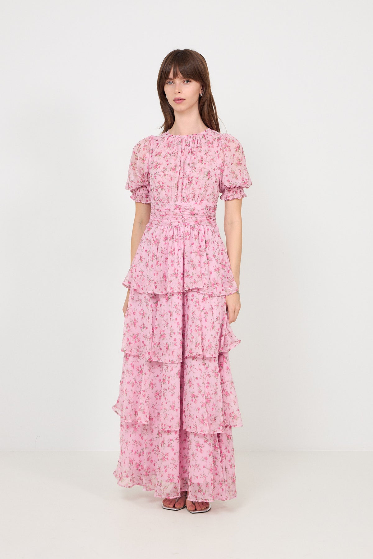 Sable Meadow Printed Dress - Light Pink