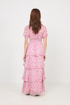 Sable Meadow Printed Dress - Light Pink