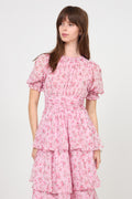 Sable Meadow Printed Dress - Light Pink