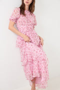 Sable Meadow Printed Dress - Light Pink