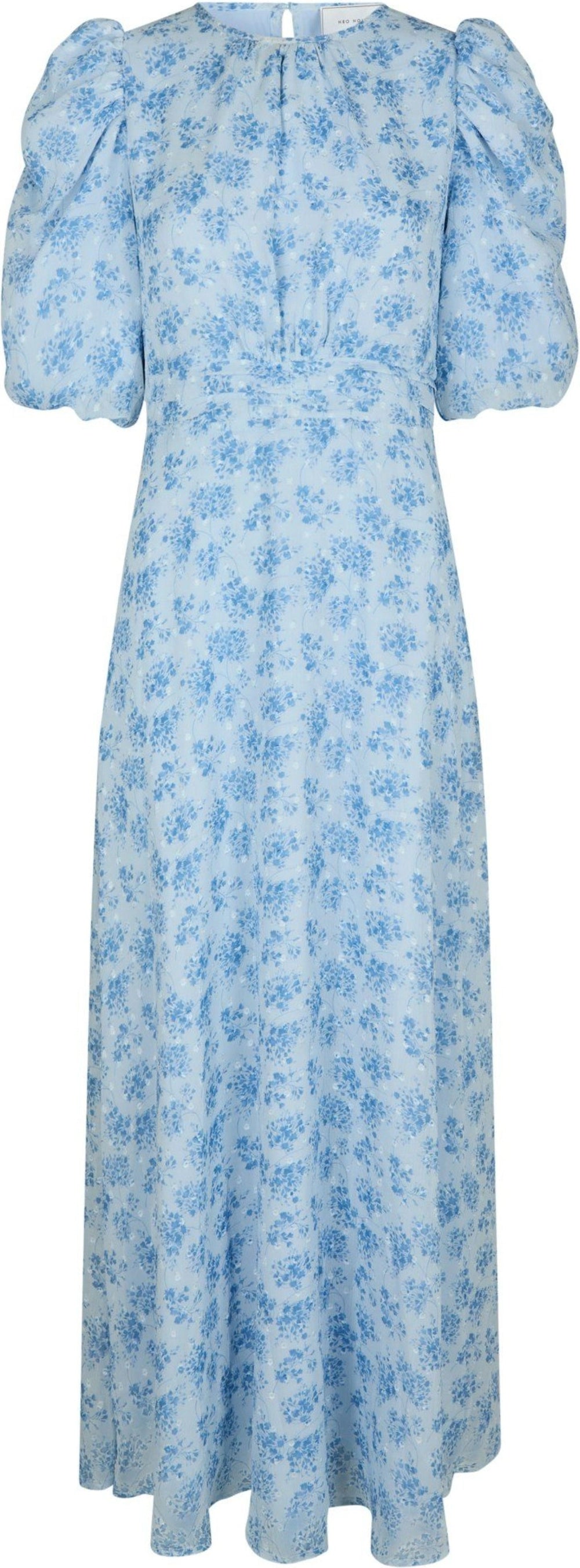 Kikka Chiffon Flower Dress - Light Blue