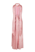 Fiona Pattern Satin Dress - Light Pink