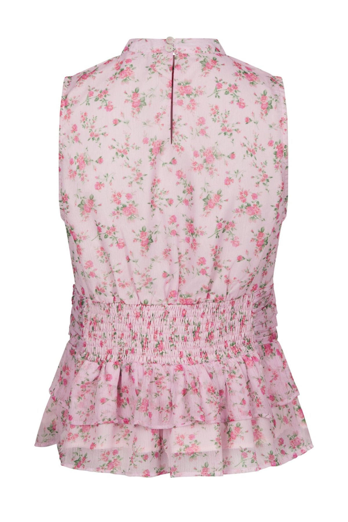 Ansol Meadow Printed Top - Light Pink