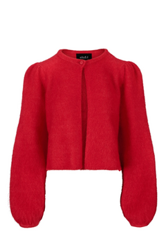 Amelia Chunky Cardigan - Bright Red