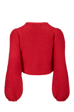 Amelia Chunky Cardigan - Bright Red