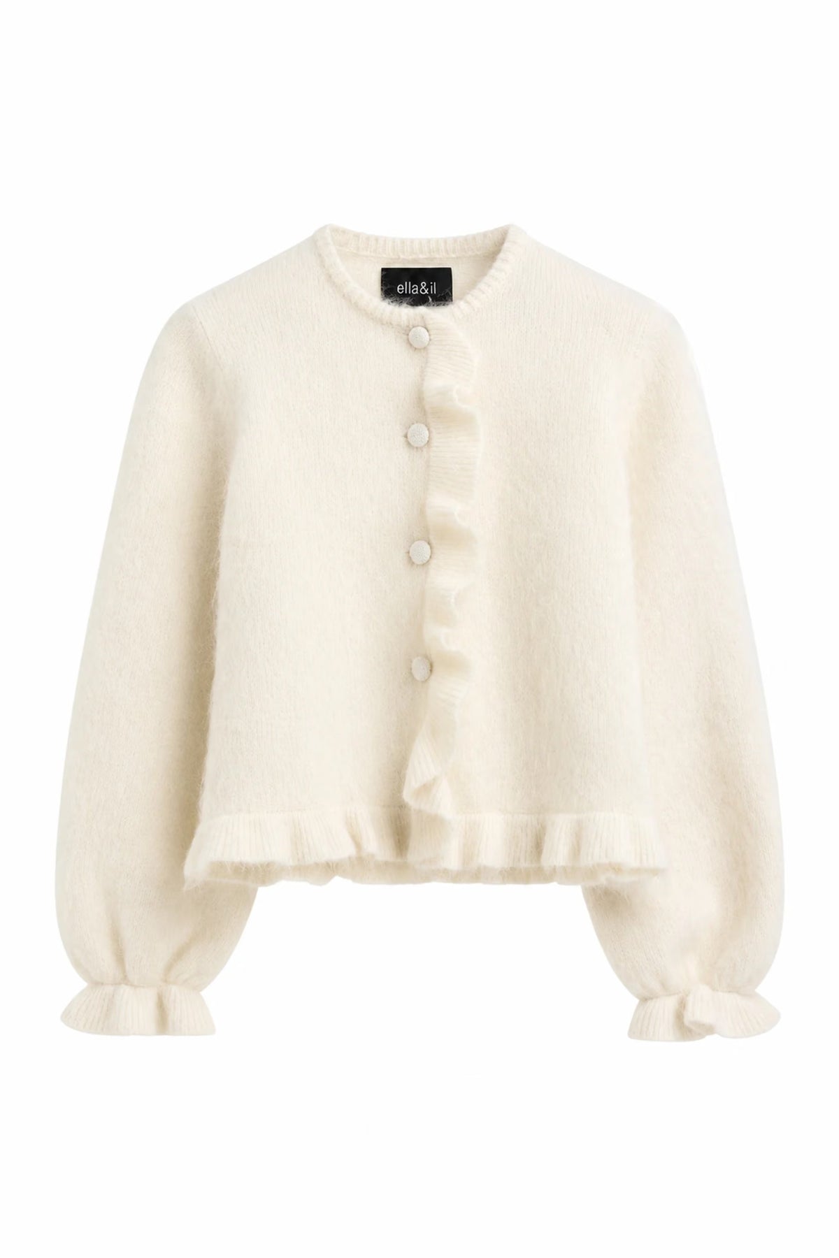 Ana Chunky Cardigan - Bright White