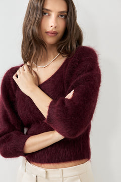 Antonia Chunky Tee - Oxblood