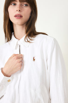 Linen Windbreaker - White