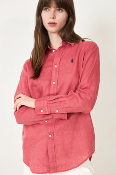 Classic-Long Sleeve-Button Front Shirt - Adirondack Berry