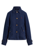 Woven-Windbreaker-Jacket - Indigo