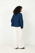 Woven-Windbreaker-Jacket - Indigo