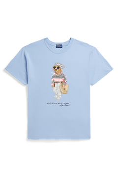 Polo Bear Cotton Jersey Tee - Baby Blue