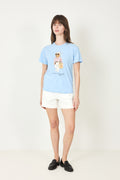 Polo Bear Cotton Jersey Tee - Baby Blue
