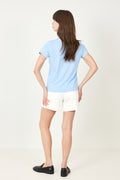 Knit-T-Shirt - Baby Blue