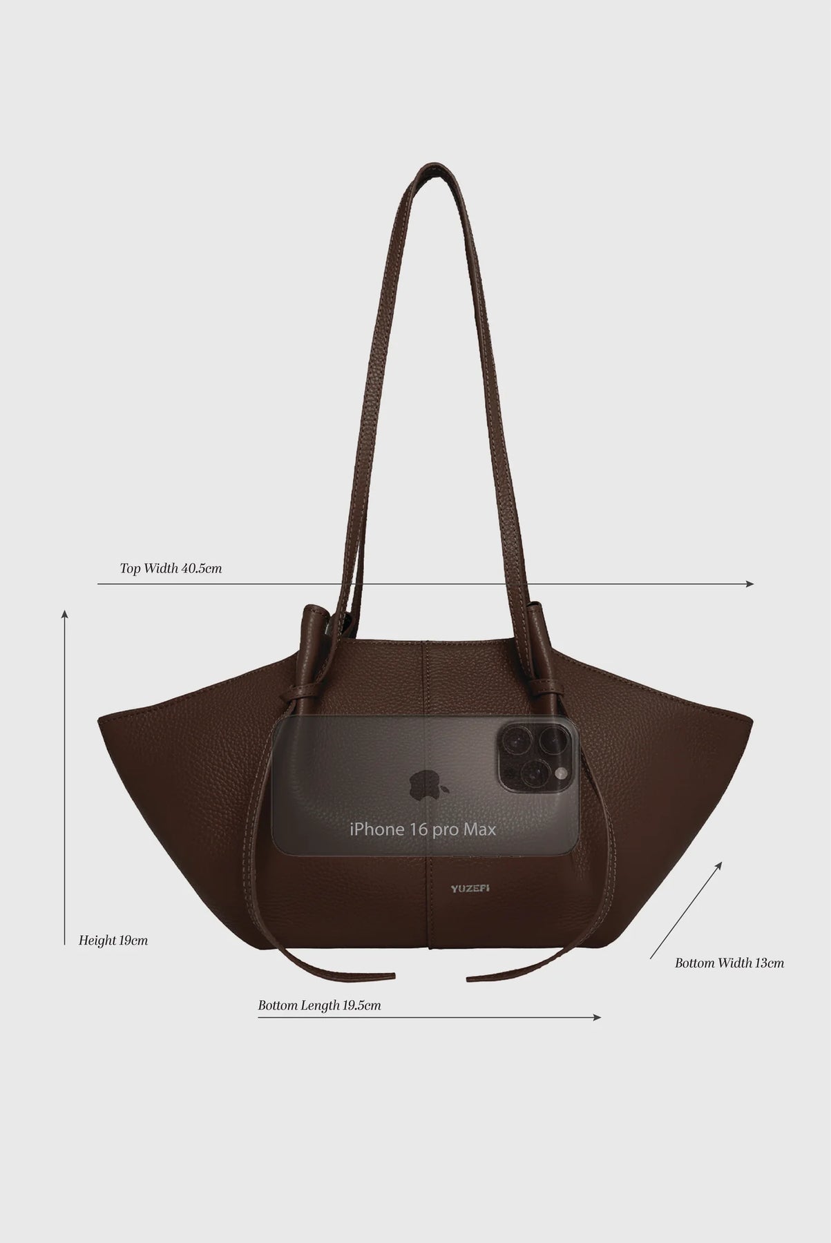 Mochi Pebble Grain Leather - Black