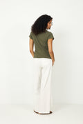 Knit-T-Shirt - Dense Olive