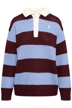 Sweater-Rugby - Harvardwne/Nwlitchblue