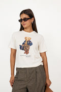 Polo Bear Cotton Jersey T-Shirt - Warm White