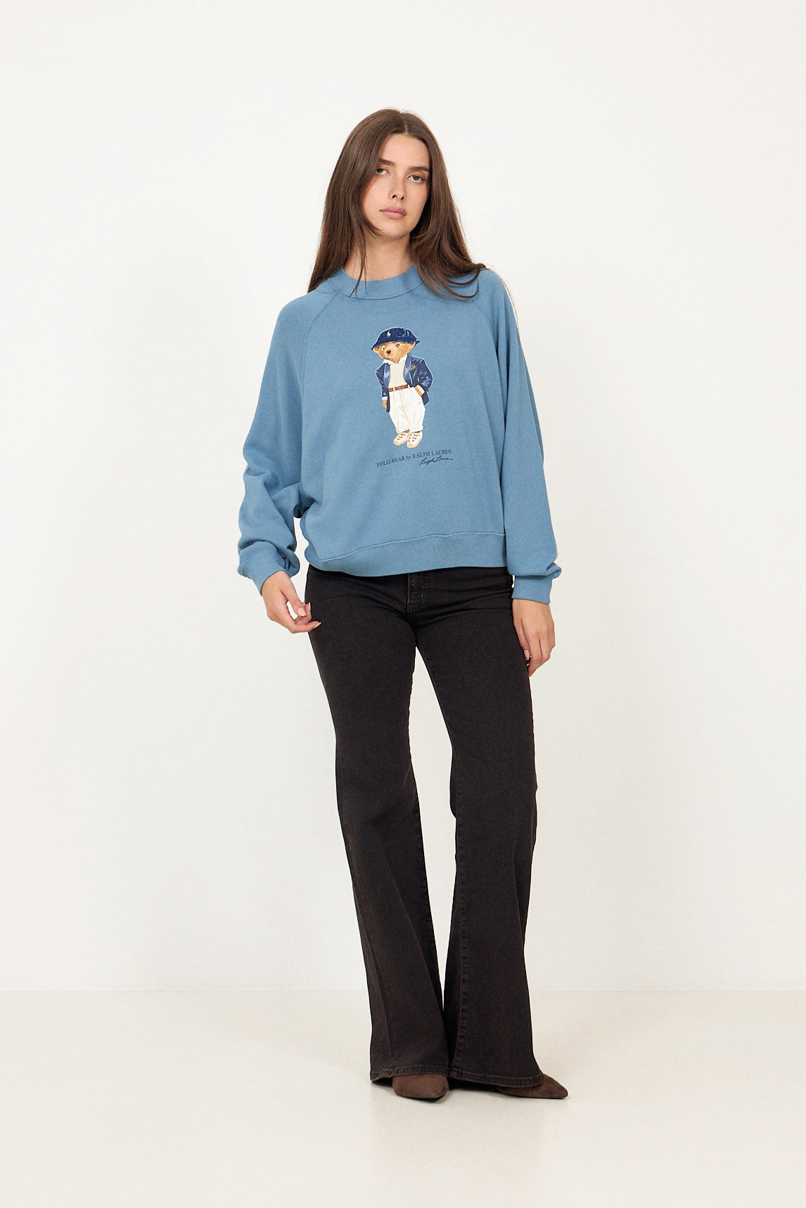 Knit-Sweatshirt - Camp Blue