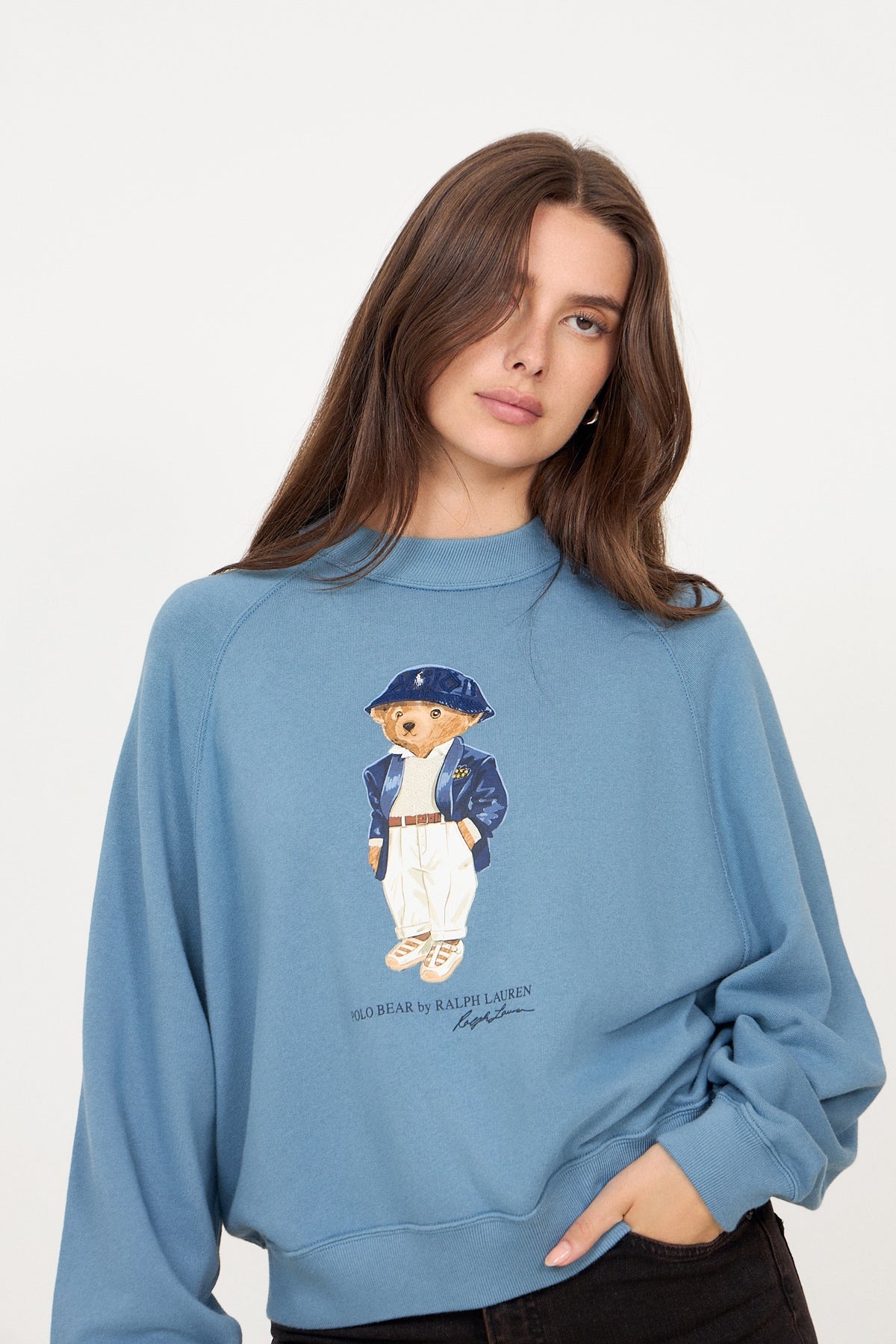 Knit-Sweatshirt - Camp Blue