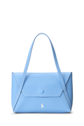 Polo Play Leather Mini Envelope Bag - Baby Blue