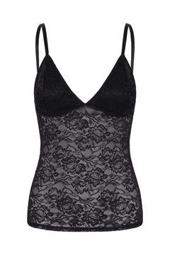 Gzcami Lace Top - Black